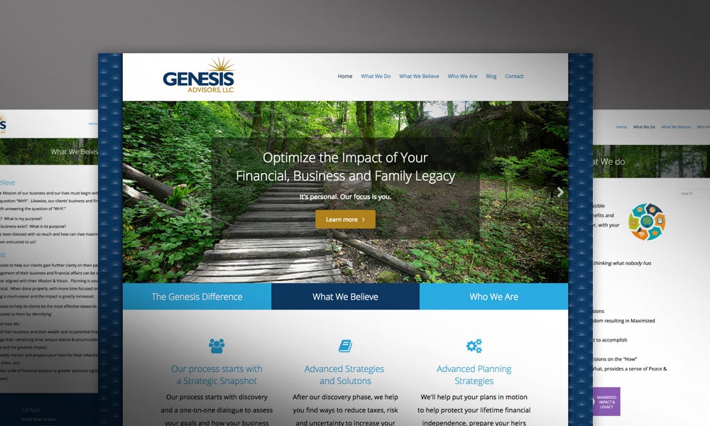 Genesis Advisors Website