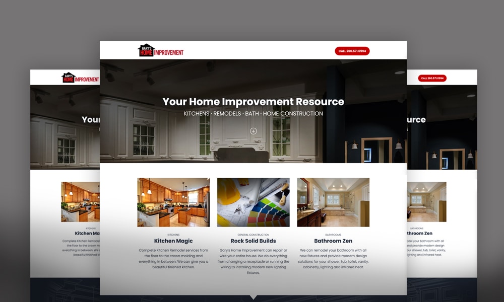 Home Improvement Website Design